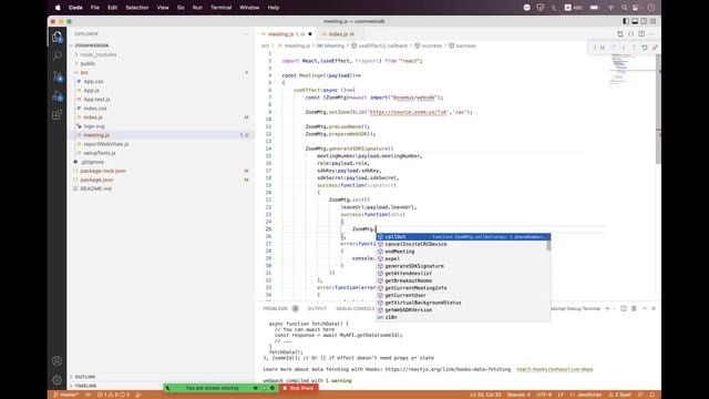 ReactJS with Zoom WebSDK Integration смотреть онлайн