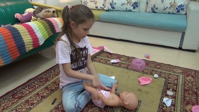 Кукла Беби Борн (Baby Born) почти как настоящий ребёнок смотреть онлайн