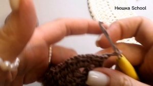 Воротничок крючком. Свяжет даже новичок. Crochet collar.