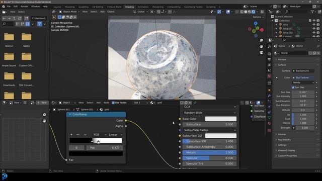 Easy Gold Material In Blender | Tutorial смотреть онлайн