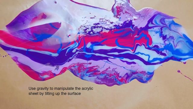 Tutorial : Liquid Acrylic Pouring with LIQUITEX смотреть онлайн