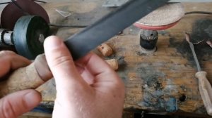 (18+)Филейный нож из старья сделанный на коленке.