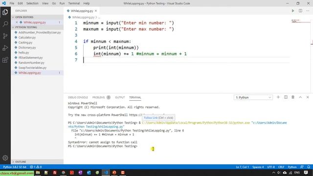 Python Code: #09 Work with While Loops in Python смотреть онлайн