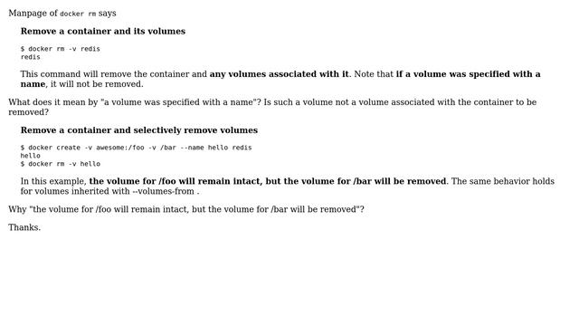 Unix & Linux: How shall I use `docker rm -v`? (2 Solutions!!) смотреть онлайн