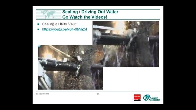 Webinar - Comparison Study of One Part Permeation to Two Part Polyurethane Grout смотреть онлайн