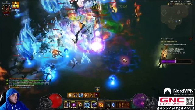 Tal Rasha Meteor Wizard Solo GR 150 Push Tutorial - Diablo 3 Season 28 смотреть онлайн