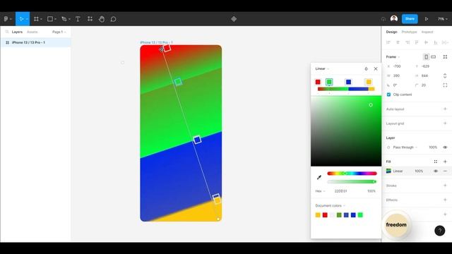 Figma Tutorial: Gradient Color(Linear)design✌️?