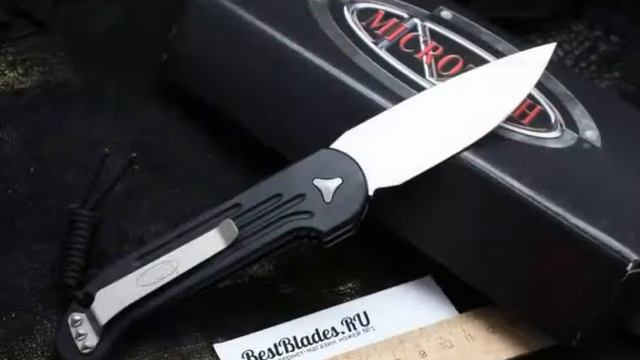 Автоматический нож с кнопкой Microtech LUDT Satin Standart 135-4