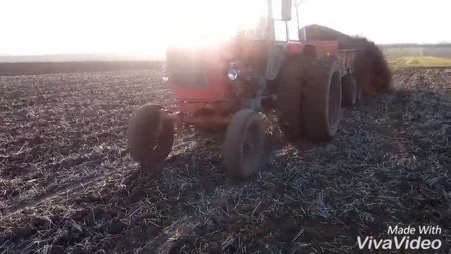 Внесение органических удобрений ( перепревшый куриный помет) 13.01.2018 смотреть онлайн