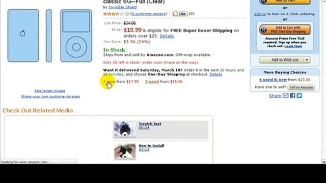 ZAGG invisibleSHIELD iPod Classic Full Body Coverage смотреть онлайн