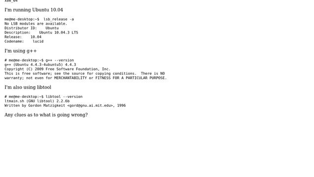 Error message when running "make" command: /usr/bin/ld: i386 architecture of input file is... смотреть онлайн