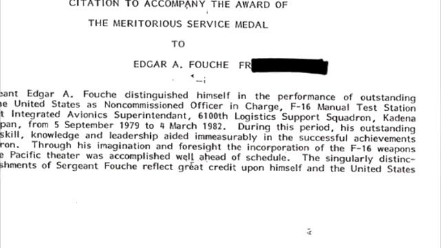Ed Fouche - Military Record Documents Released under FOIA смотреть онлайн