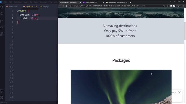 Add Toast and Initialize on Page Load in Bootstrap 5 смотреть онлайн