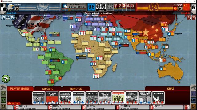 [Twilight Struggle #120] / harry(USSR) vs. wmrhix/ [LOBBY GAME] смотреть онлайн