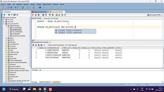 32 - Generando cambios a las Tablas | Curso de Base de Datos Oracle Database смотреть онлайн