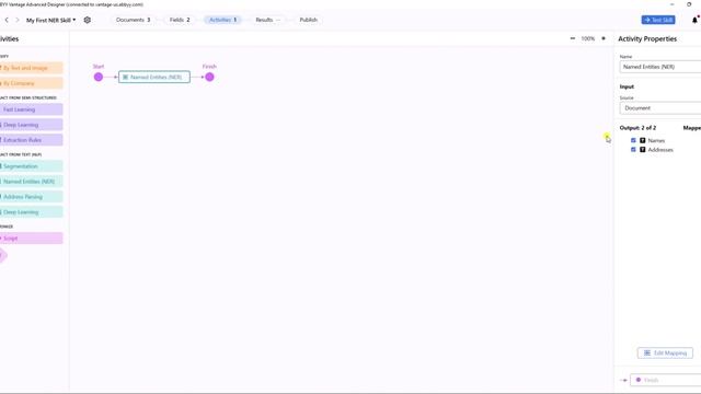 ABBYY Vantage - Named Entity Recognition (NER) Activity смотреть онлайн