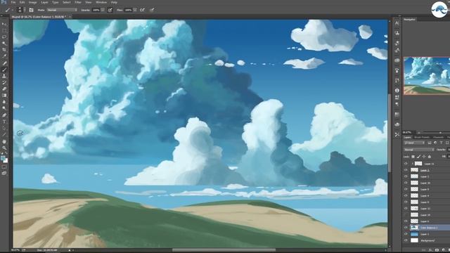 Painting A Makoto Shinkai Background