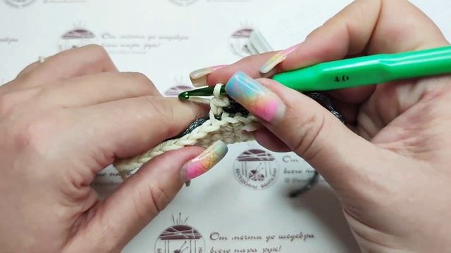 Двусторонний жаккард крючком смотреть онлайн