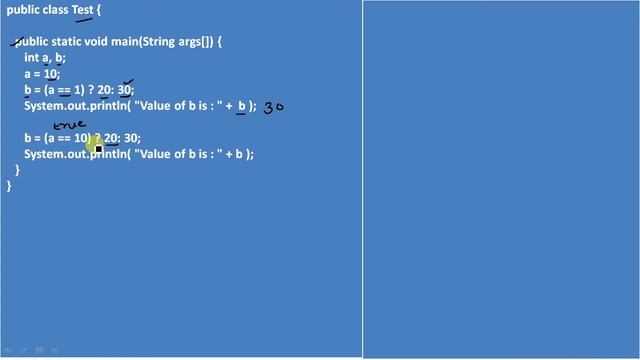 Ternary Operator In Java смотреть онлайн