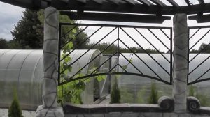 Ландшафтный дизайн участка загородного дома.Ландшафт участка своими руками. Беседка с кострищем.