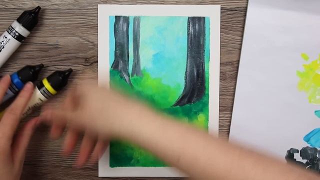 Spring Time Art with STICKY Paints - ScrawlrBox Mystery Art Supplies смотреть онлайн