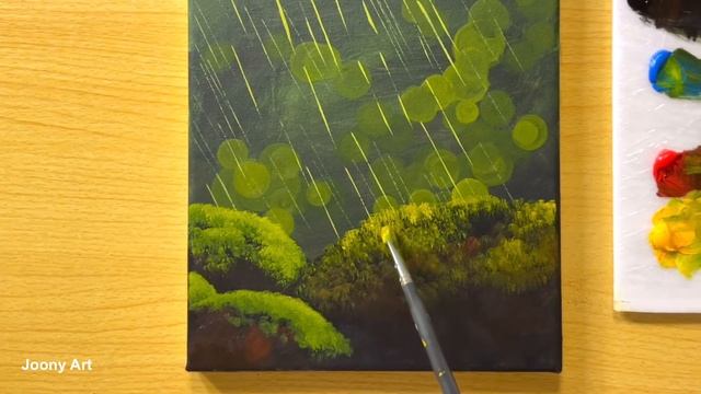 Rainy Day Painting / Acrylic Painting / STEP by STEP #259 / 비오는 풍경 아크릴화 смотреть онлайн