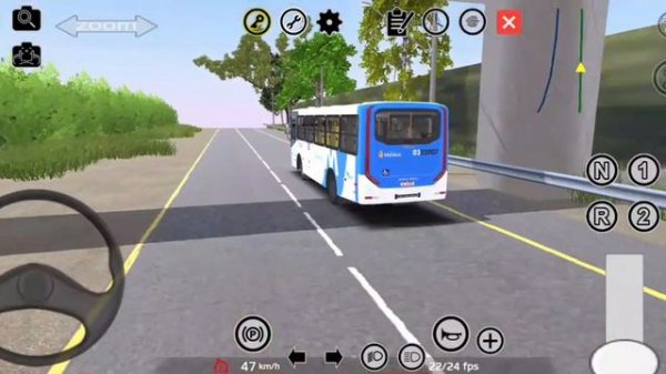 Linha tranquila com ônibus midi padrão Manaus/Proton Bus Simulator