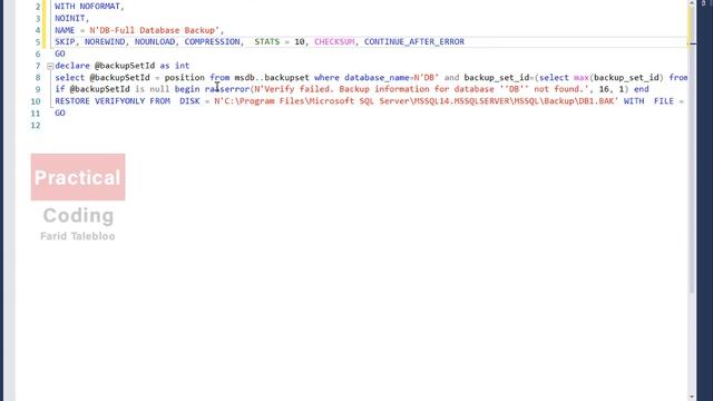 SQL Server Administration Chapter 3 Episode 2 (Persian) (Backup Types) смотреть онлайн
