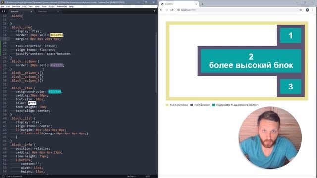 FLEXBOX. Учимся верстать на флексах. Флексбокс уроки. Часть третья - свойство flex-direction смотреть онлайн