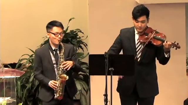 Amazing Grace - Saxophone & Violin Duet смотреть онлайн
