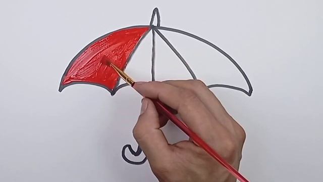 Bolalar uchun soyabon rasm chizish/Drawing umbrella for children/Рисование зонтик для детей смотреть онлайн