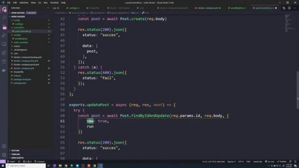 Building a Crud application in Express: DevOps with Docker and Node.js + Mongodb/Redis Part #16