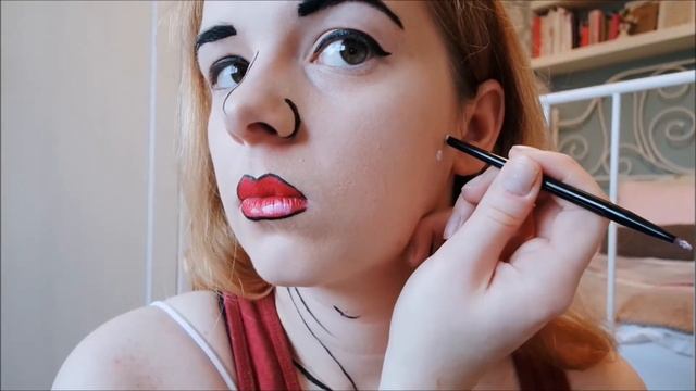 Comic Book/ Pop Art Makeup Tutorial // BeautyandShe смотреть онлайн