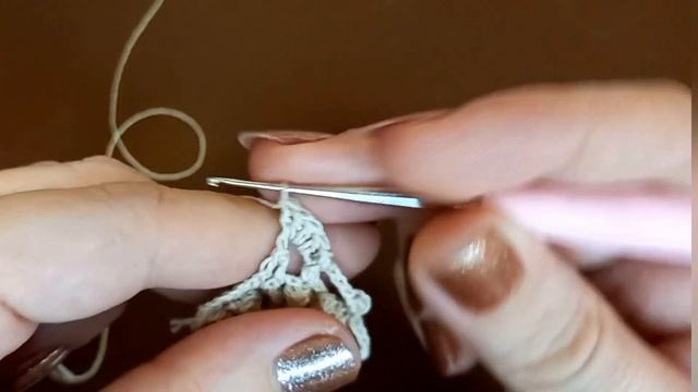 МК Снежинка крючком #9. How to tie a snowflake. #снежинкакрючком #вязаниекрючком смотреть онлайн