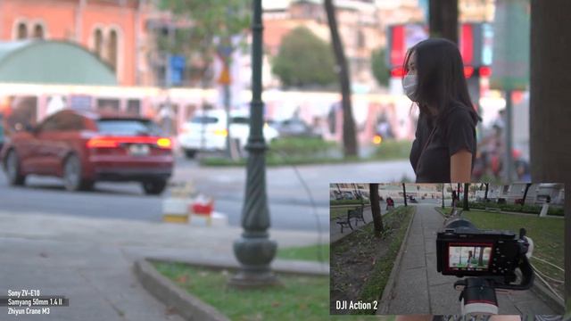 4K HDR: POV video shooting: Samyang 50mm 1.4 II and Sony ZV-E10 and Zhiyun Crane M3 смотреть онлайн