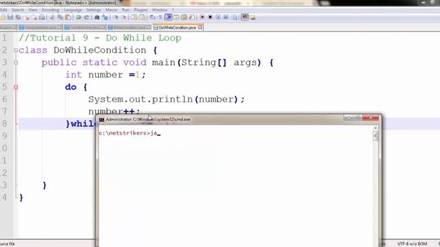 Java Programming Tutorial 9 - do while loop in java смотреть онлайн