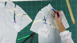 Выкройка рукава реглан. Моделирование нескольких вариантов комфортного рукава реглан. Часть 1.