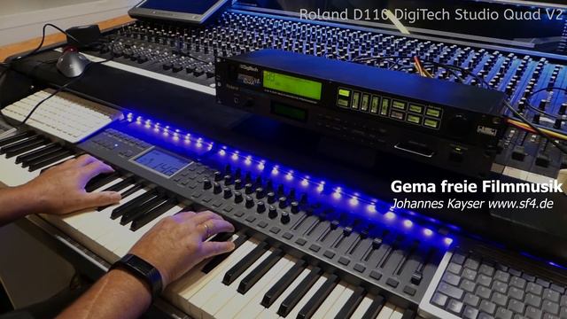 Roland D110 + DigiTech Studio Quad V2 Retro Filmmusic Royalty Free Music