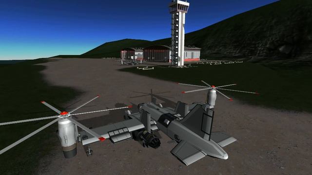 Грузовой конвертоплан в KSP смотреть онлайн