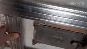 Как сделать стену из металлопрофиля под гипсокартон с дверным проёмом и поддувальной дверцей колодц