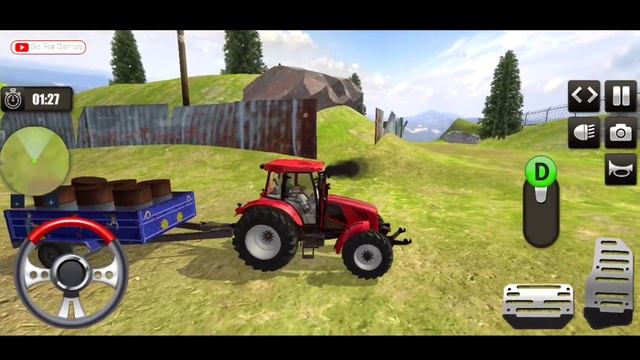 Trolley Tractor Driving Simulator gameplay - Offroad Tractor Driving Game - Android Games part 2 смотреть онлайн