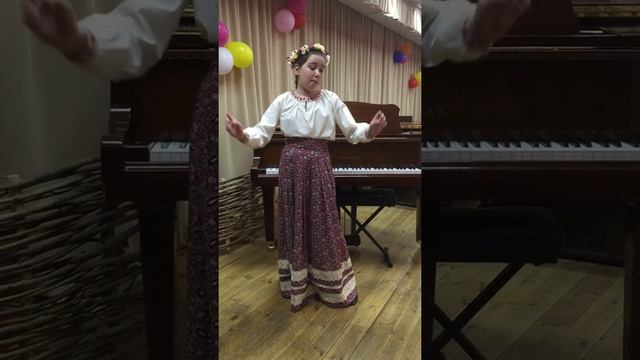 Терехова Полина. "Курица мохнонога" русская народная песня смотреть онлайн