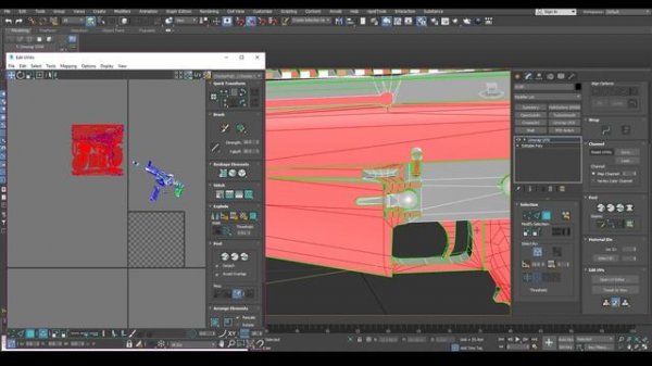 Fast Unwrapping techniques using Flatten mapping & Smoothing groups