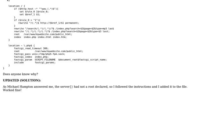 Website not loading static files when NGINX has static cache content enabled смотреть онлайн