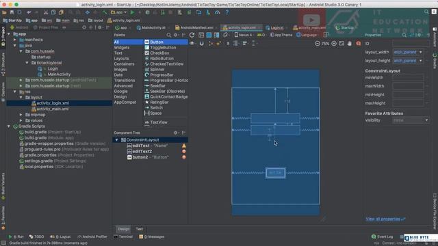 Kotlin android tutorial - 63 - Login Page design смотреть онлайн