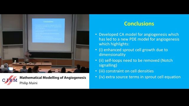 Philip Maini: Mathematical modelling of angiogenesis смотреть онлайн