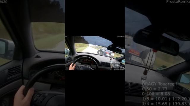 BMW 530d E39 Touring Stok 193hp VS VW Touareg 3.0d Tuned. 280hp.