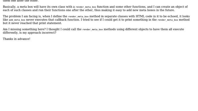 Wordpress: Adding Meta Boxes while Registering a Post Type in a Class (2 Solutions!!) смотреть онлайн