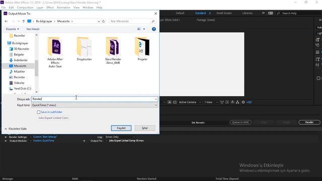After Effects'te Yüksek Çözünürlüklü ve Düşük Boyutlu Render Almak смотреть онлайн