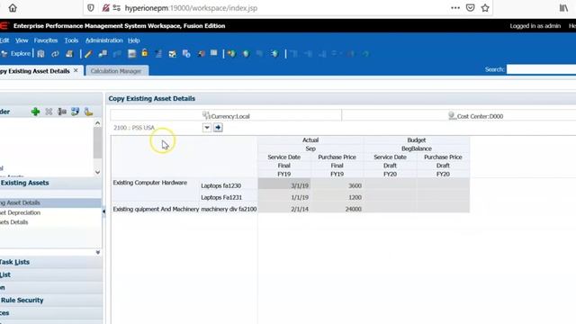 Hyperion Planning - Concepts of Existing Asset Depreciation Calculations смотреть онлайн